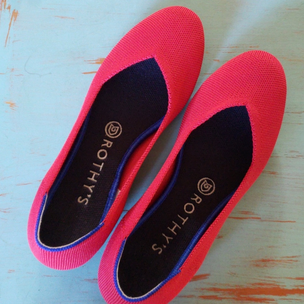 Rothys Cherry Red Flats 8